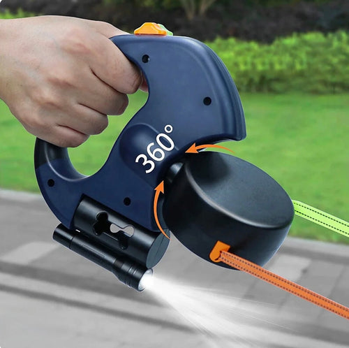 Paw Living Duo-Riem 360° - Knoopvrij Hondenriem voor 2 Honden